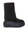 Casadei Nexus Folded Platform Boots In Black