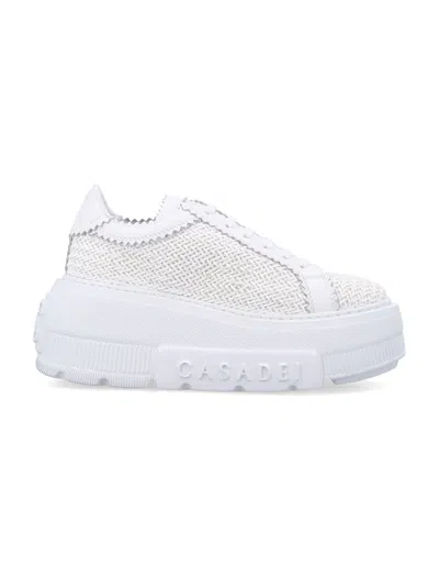 Casadei Nexus Hanoi Womans Platform Sneakers In White