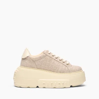 Casadei Nexus Jutalux Sneakers - Woman Sneakers Gold And Milk 41