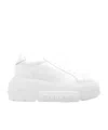 Casadei Low Top Sneakers Platform Sole In White