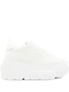 Casadei White Leather Nexus Sneakers In White