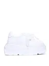 Casadei Nexus Net Salento Leather Low Top Sneakers In Blanco