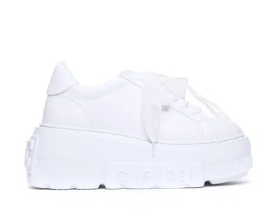 Casadei Sneakers Nexus In Pelle Bianca  Donna In White