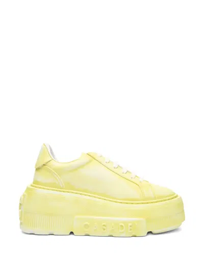 Casadei Nexus Platform Sneakers In Yellow