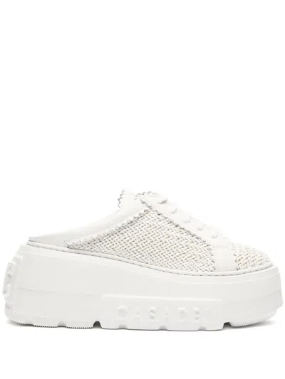 Casadei Nexus Hanoi Womans Platform Sneakers In White