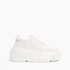 Casadei White Leather Nexus Sneakers In White
