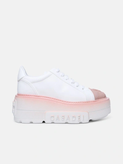 Casadei 'nexus' Sneakers In White Recycled Fabric