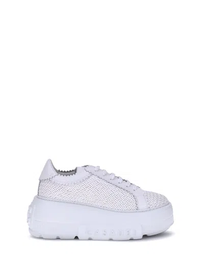 Casadei Nexus Hanoi Womans Platform Sneakers In White