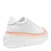 Casadei Low Top Sneakers With Contrast Platform Sole In White