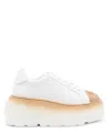 Casadei Nexus Toe Cap Sneakers In White