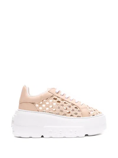 Casadei Woman Sneakers Blush Size 8 Leather In Pink