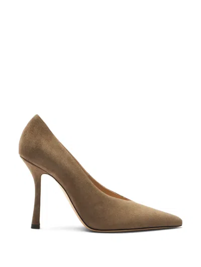 Casadei Nina Asymmetrical Cutout Pumps In Brown