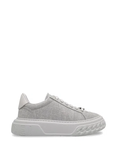 Casadei Off Road Cas25 Platform Sneakers In Gray