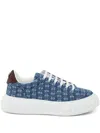 Casadei Off-road Lace-up Sneakers In Blue