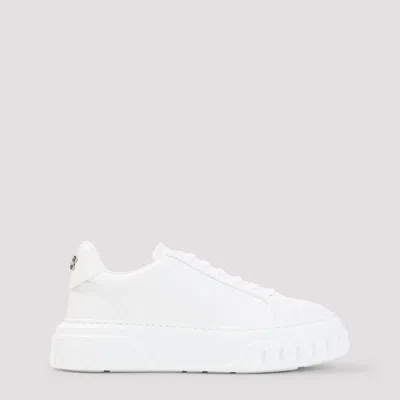 Casadei Off Road Leather Sneaker For Women In White