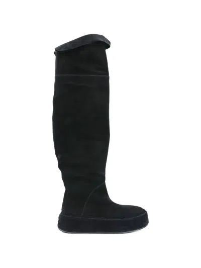 Casadei Over-the-knee Platform Boots In Black