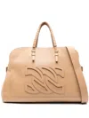 Casadei Park Avenue Leather Tote Bag In 中性色