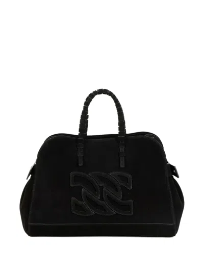 Casadei Park Avenue Tote Bag In Black