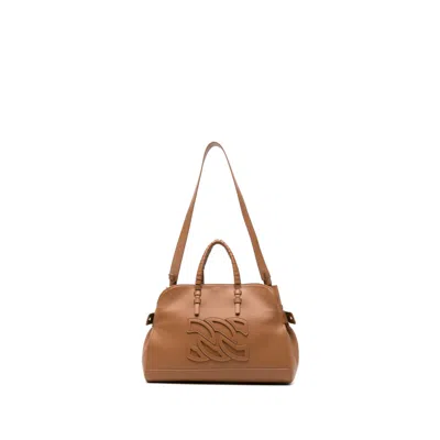 Casadei Park Avenue Tote Bag In Brown