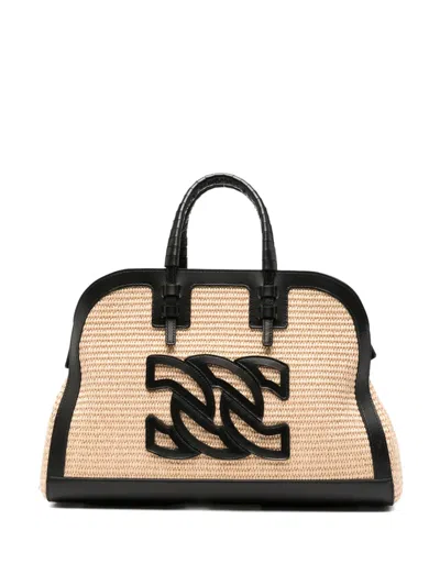 Casadei Park Avenue Tote Bag In Neutral