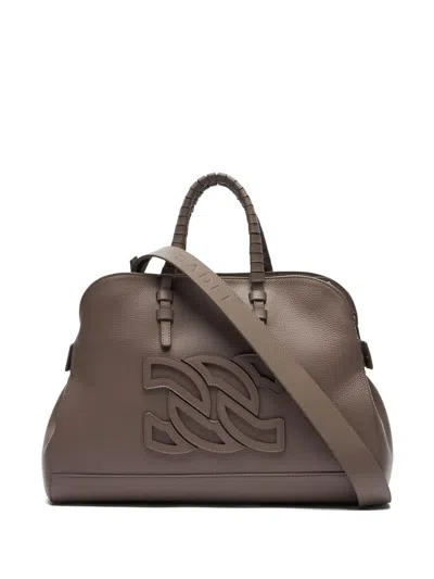 Casadei Park Avenue Tote Bag In Sand
