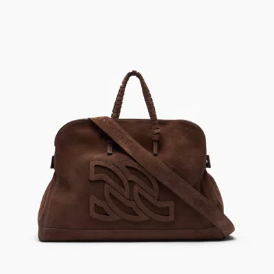 Casadei Park Avenue Velour Bag - Woman Bags Cacao Qt In Brown