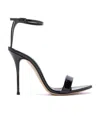 Casadei Patent Leather Sandals With Buckle-fastening In Black