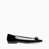 Casadei Patent Leather Ballet Flats - Woman Flats And Loafers Black 37.5 In Black
