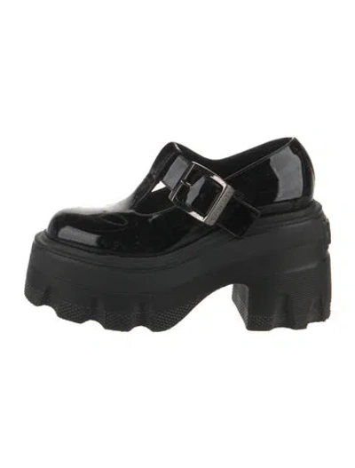 Pre-owned Casadei Patent Leather Chunky Sneakers In Black