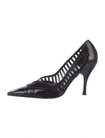 Pre-owned Casadei Patent Leather Pumps In Black