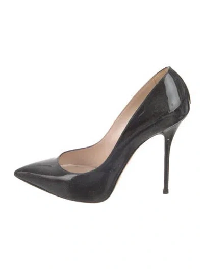 Pre-owned Casadei Patent Leather Pumps In Black