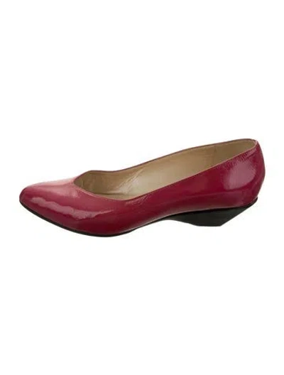 Pre-owned Casadei Patent Leather Pumps In Red