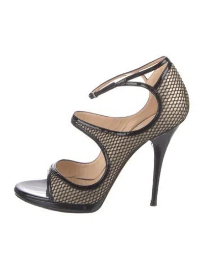 Pre-owned Casadei Patent Leather Sandals