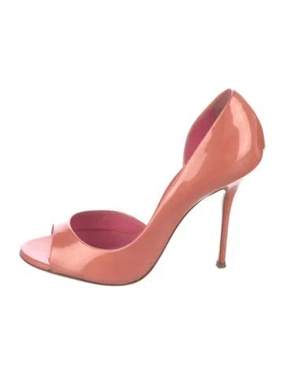 Pre-owned Casadei Patent Leather Sandals In Pink