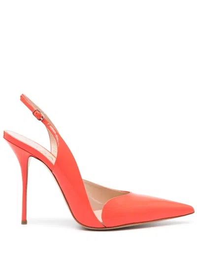 Casadei Patent-leather Slingback Pumps In Red