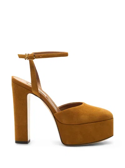 Casadei Patty C-chain Platform Pumps In Brown