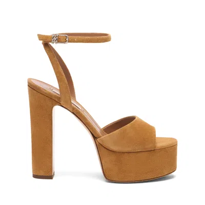 Casadei Patty Platform Heeled Sandals In Yellow