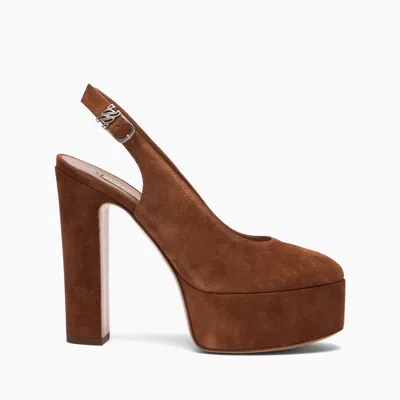 Casadei Patty Platform Pumps In Brown