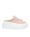 Casadei Pink Heeled Mules In Multi