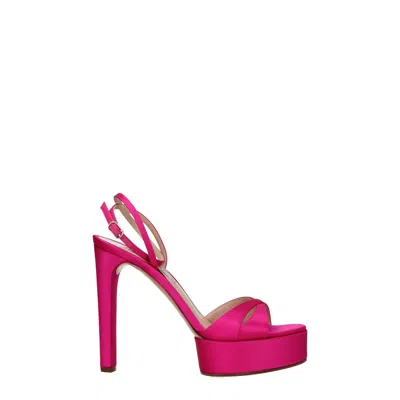 Casadei Pink Satin Sandal