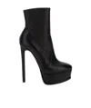 Casadei Neona 15mm Platform Boots In Black