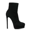 Casadei Platform Ankle Boots In Black