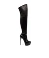 Casadei Over The Knee Boots In Black