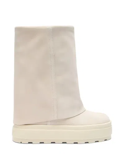 CASADEI PLATFORM LEATHER BOOTS