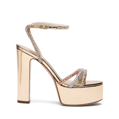 Casadei Patty Andromeda Embellished Platform Sandals In Multi