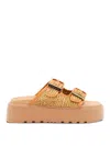 Casadei Flat Shoes Light And Natural In Brown
