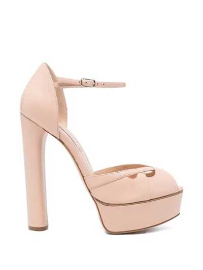 Casadei Platform Sandals In Pink