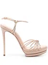 Casadei Plateau-sandalen 140mm In Pink