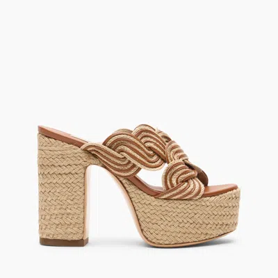 Casadei Platform Thaiti - Woman Platforms Leather 40 In Brown