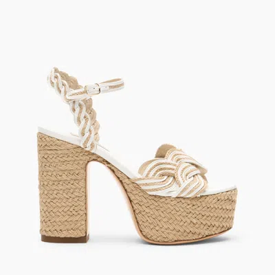 Casadei Platform Thaiti - Woman Platforms White 38 In Neutral
